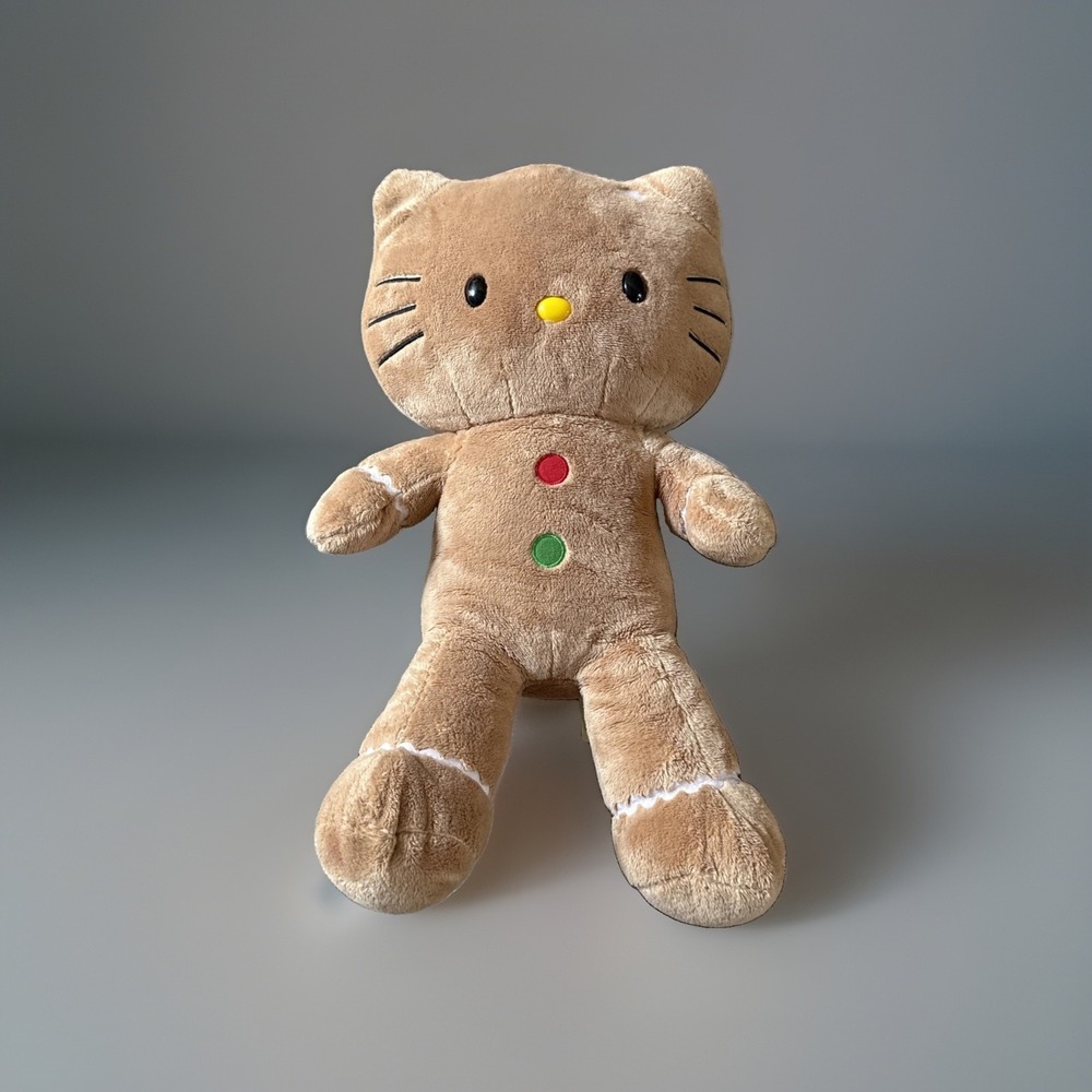 2012 Sanrio Hello Kitty Build a Bear Gingerbread Christmas Plush Limited No Bow